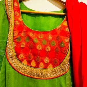 Indian Anarkali style.